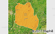 Political Map of Keffi, satellite outside