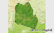 Satellite Map of Keffi, physical outside