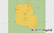 Savanna Style Map of Keffi, single color outside
