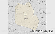Shaded Relief Map of Keffi, desaturated