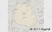Shaded Relief Map of Keffi, semi-desaturated