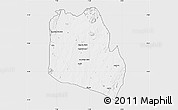 Silver Style Map of Keffi, single color outside