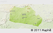 Physical Panoramic Map of Keffi, lighten