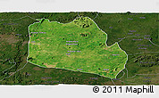 Satellite Panoramic Map of Keffi, darken