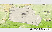 Shaded Relief Panoramic Map of Keffi, physical outside