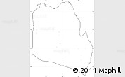 Blank Simple Map of Keffi, cropped outside, no labels
