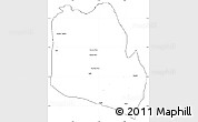 Blank Simple Map of Keffi, cropped outside