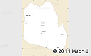 Classic Style Simple Map of Keffi, single color outside