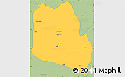 Savanna Style Simple Map of Keffi