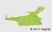 Physical Panoramic Map of Lafia, cropped outside