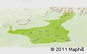 Physical Panoramic Map of Lafia, lighten