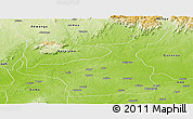 Physical Panoramic Map of Lafia