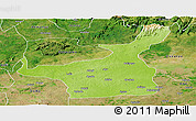 Physical Panoramic Map of Lafia, satellite outside