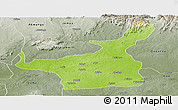 Physical Panoramic Map of Lafia, semi-desaturated