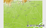 Physical 3D Map of Shendam