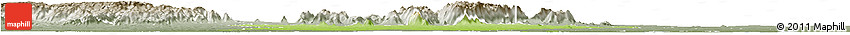 Physical Horizon Map of Shendam, semi-desaturated