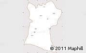 Classic Style Simple Map of Shendam, cropped outside