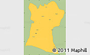 Savanna Style Simple Map of Shendam, single color outside