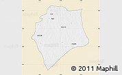 Classic Style Map of Wase, single color outside