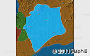 Political Map of Wase, darken