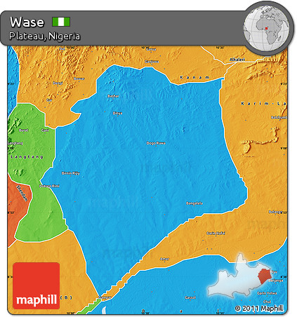 Political Map of Wase
