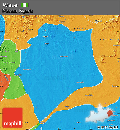 Political Map of Wase