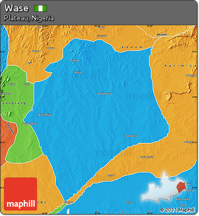 Political Map of Wase
