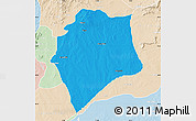Political Map of Wase, lighten