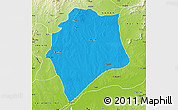 Political Map of Wase, physical outside