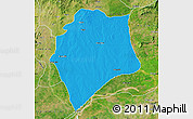 Political Map of Wase, satellite outside