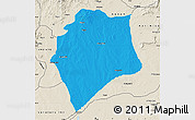 Political Map of Wase, shaded relief outside
