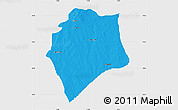 Political Map of Wase, single color outside