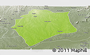 Physical Panoramic Map of Wase, semi-desaturated