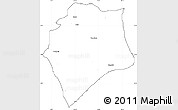 Blank Simple Map of Wase, cropped outside