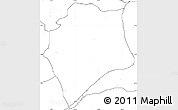 Blank Simple Map of Wase, no labels