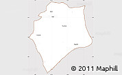 Classic Style Simple Map of Wase, cropped outside