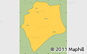 Savanna Style Simple Map of Wase, cropped outside