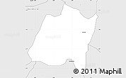 Silver Style Simple Map of Ahoada