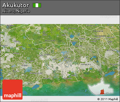 Satellite 3D Map of Akukutor