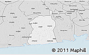 Silver Style 3D Map of Akukutor
