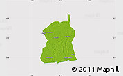 Physical Map of Akukutor, cropped outside