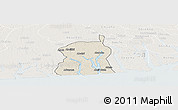Shaded Relief Panoramic Map of Akukutor, lighten