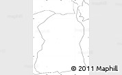 Blank Simple Map of Akukutor, no labels