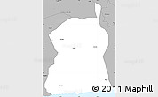 Gray Simple Map of Akukutor