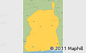 Savanna Style Simple Map of Akukutor