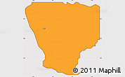 Political Simple Map of Etche, cropped outside
