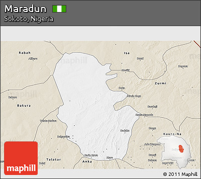 Classic Style 3D Map of Maradun