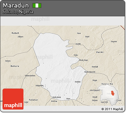Classic Style 3D Map of Maradun