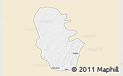 Classic Style 3D Map of Maradun, single color outside