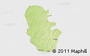 Physical 3D Map of Maradun, single color outside